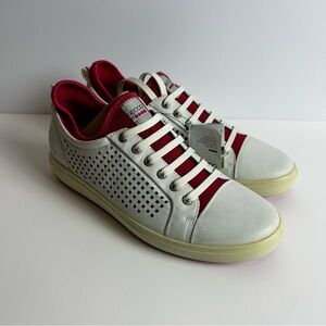 Ecco Men's Red and White Casual Sneakers